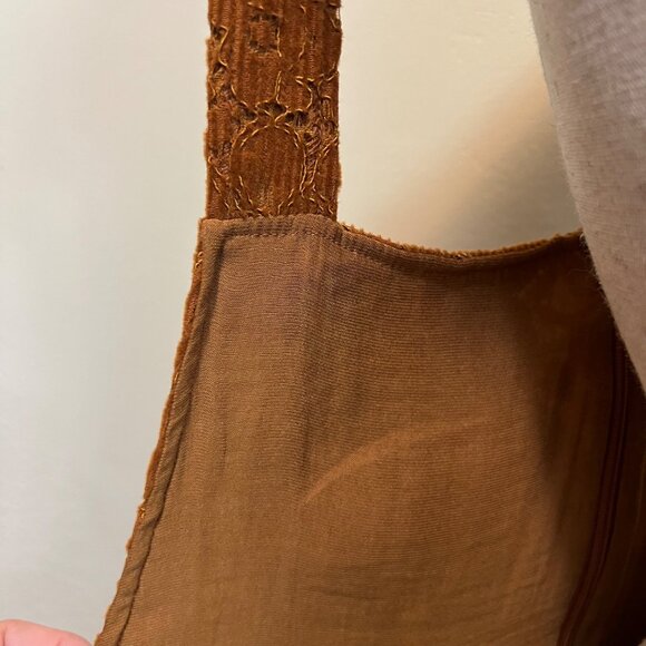 Anthropologie | DOLAN Collection Hattie Corduroy Overall Dress Bronze XL - Picture 4 of 6